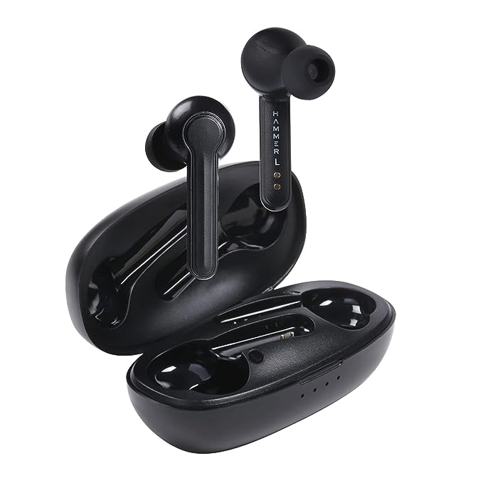 HAMMER Solo 3.0 True Wireless in Ear Earbuds (TWS Earbuds) with Mic Bluetooth Earbuds with Total 20 Hrs Playtime, Voice Assistant, Auto Paired Technology, Smart Touch Controls, (Black) HAMMER Solo 3.0 True Wireless in Ear Earbuds (TWS Earbuds) with Mic Bluetooth Earbuds with Total 20 Hrs Playtime, Voice Assistant, Auto Paired Technology, Smart Touch Controls, (Black)